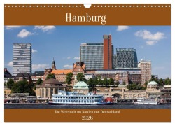 Cover-Bild zum Titel 'Hamburg, die Weltstadt im Norden von Deutschland (Wandkalender 2026 DIN A3 quer), CALVENDO Monatskalender' von 'Andreas Rose'
