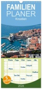 Cover-Bild zum Titel 'Familienplaner 2026 - Kroatien mit 5 Spalten (Wandkalender, 21 x 45 cm) CALVENDO' von 'Frauke Scholz'