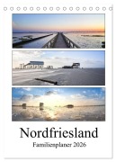 Nordfriesland - Familienplaner (Tischkalender 2026 DIN A5 hoch), CALVENDO Monatskalender - Franziska Hoppe