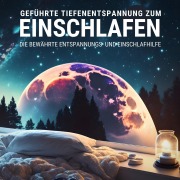 Cover-Bild zum Titel 'Geführte Tiefenentspannung zum Einschlafen - Angeleitete Meditation für tiefen Schlaf' von 'Tiefenentspannt Einschlafen'