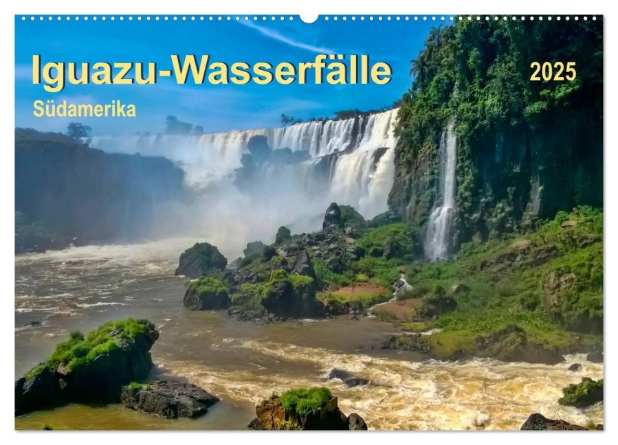 Iguazu Wasserfälle - Südamerika (Wandkalender 2025 DIN A2 quer), CALVENDO Monatskalender - Peter Roder