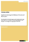 Cover-Bild zum Titel 'Implementierung des Balanced Scorecard Konzeptes' von 'Christian Müller'