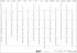 Cover-Bild zum Titel 'Black&White Mega-Posterplaner 2027' von ''