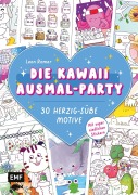 Cover-Bild zum Titel 'Die Kawaii-Ausmal-Party - 30 herzig-süße Motive ausmalen' von 'Leon Römer'