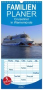 Cover-Bild zum Titel 'Familienplaner 2027 - Cruiseliner in Warnemünde mit 5 Spalten (Wandkalender, 21 x 45 cm) CALVENDO' von 'Patrick Le Plat'