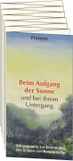 Cover-Bild zum Titel 'Beim Aufgang der Sonne und bei ihrem Untergang' von ''