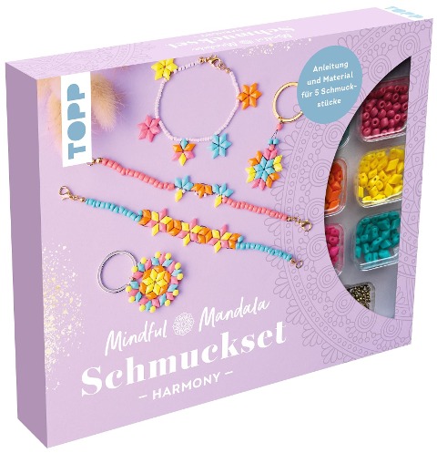 Mindful Mandala - Schmuckset Harmony. Mit Anleitung und Material für fünf Schmuckstücke - Frechverlag