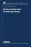 Cover-Bild zum Titel 'Gewinnrealisation beim Finanzierungs-Leasing' von 'Uwe-Peter Hastedt'