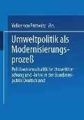 Cover-Bild zum Titel 'Umweltpolitik als Modernisierungsprozeß' von ''