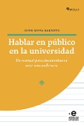 Cover-Bild zum Titel 'Hablar en público en la universidad' von 'John Moya Barreto'