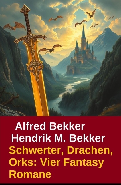Schwerter, Drachen, Orks: Vier Fantasy Romane - Alfred Bekker, Hendrik M. Bekker