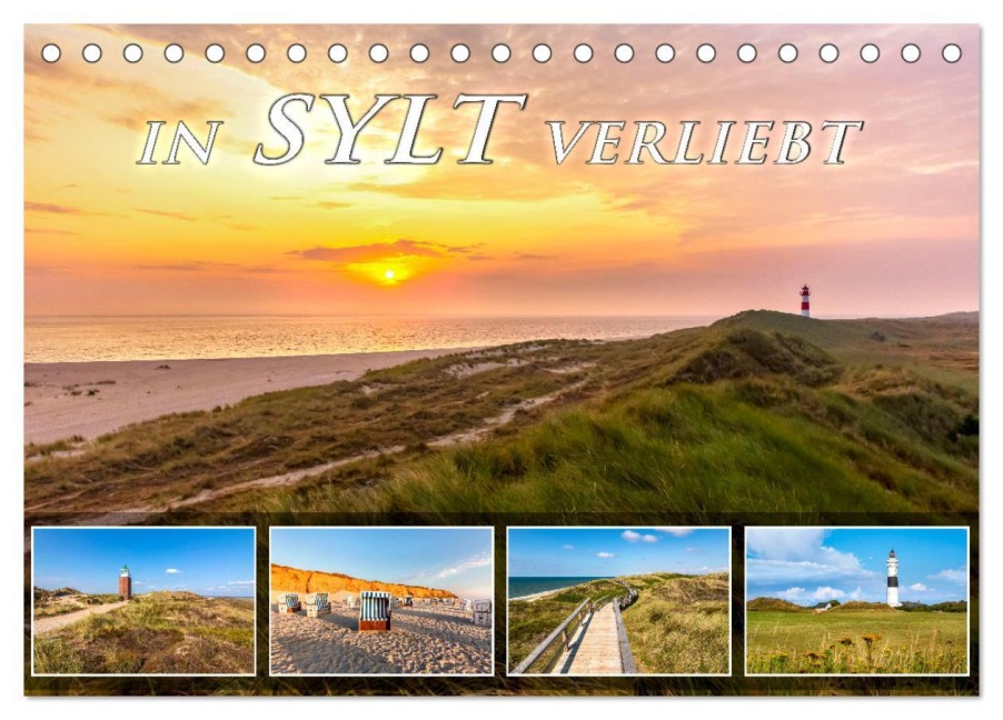 IN SYLT VERLIEBT (Tischkalender 2025 DIN A5 quer), CALVENDO Monatskalender - Andrea Dreegmeyer