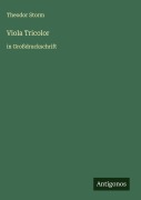 Cover-Bild zum Titel 'Viola Tricolor' von 'Theodor Storm'