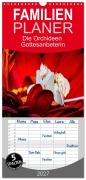 Cover-Bild zum Titel 'Familienplaner 2027 - Die Orchideen Gottesanbeterin mit 5 Spalten (Wandkalender, 21 x 45 cm) CALVENDO' von 'Roland Brack'