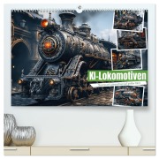 KI-Lokomotiven (hochwertiger Premium Wandkalender 2026 DIN A2 quer), Kunstdruck in Hochglanz - Steffen Gierok-Latniak