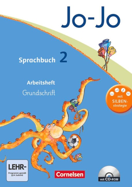 Jo-Jo Sprachbuch - Aktuelle allgemeine Ausgabe. 2. Schuljahr - Arbeitsheft in Grundschrift mit CD-ROM - Frido Brunold, Sandra Meeh, Henriette Naumann-Harms, Rita Stanzel