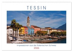 Cover-Bild zum Titel 'Tessin, Impressionen aus der Italienischen Schweiz (Wandkalender 2026 DIN A2 quer), CALVENDO Monatskalender' von 'Joana Kruse'