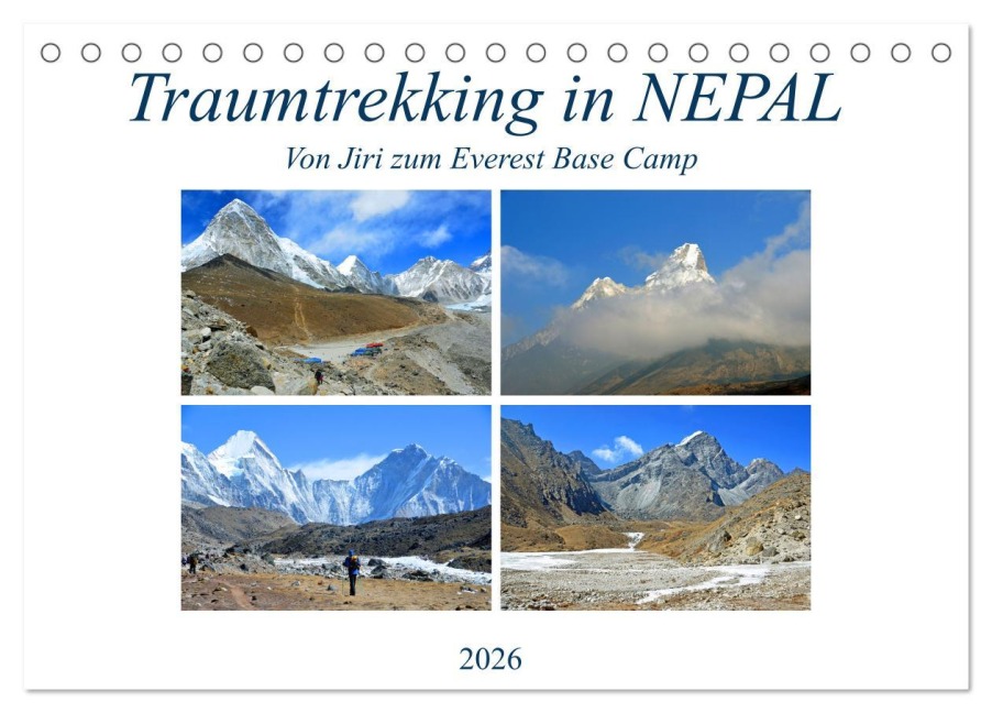 Traumtrekking in NEPAL (Tischkalender 2026 DIN A5 quer), CALVENDO Monatskalender - Ulrich Senff