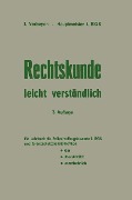 Cover-Bild zum Titel 'Rechtskunde - leicht verständlich' von 'Josef Verheyen'
