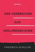 Cover-Bild zum Titel 'Der Verbrecher aus verlorener Ehre' von 'Friedrich Schiller'