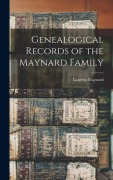 Cover-Bild zum Titel 'Genealogical Records of the Maynard Family' von 'Laurens Maynard'