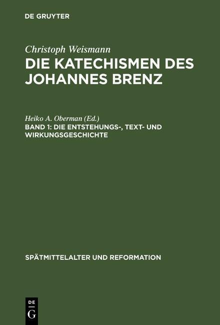 Die Entstehungs-, Text- und Wirkungsgeschichte - Christoph Weismann