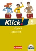 Cover-Bild zum Titel 'Klick! Englisch 5: 9. Schuljahr. Arbeitsheft mit Hör-CD' von 'Susanne Baumgartner, Maria Willner, Brigitta Strube'