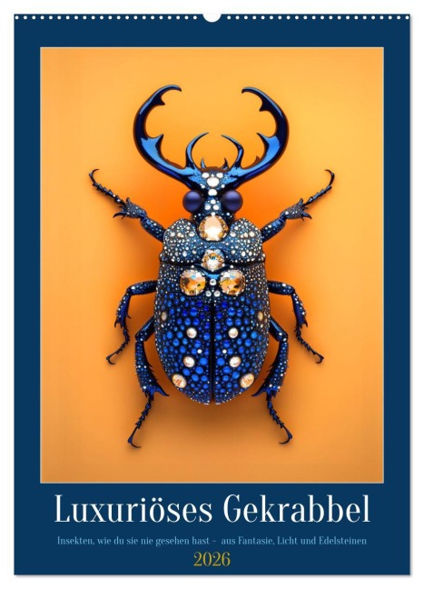 Luxuriöses Gekrabbel (Wandkalender 2026 DIN A2 hoch), CALVENDO Monatskalender - Kerstin Waurick