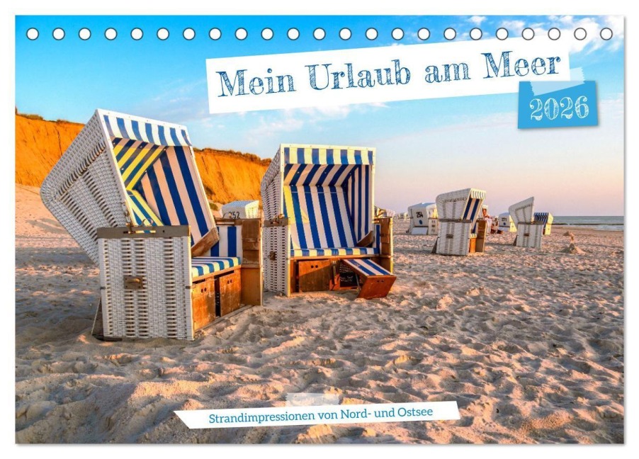 Mein Urlaub am Meer (Tischkalender 2026 DIN A5 quer), CALVENDO Monatskalender - Andrea Dreegmeyer