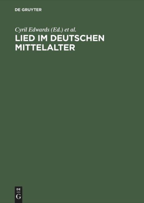 Lied im deutschen Mittelalter - 
