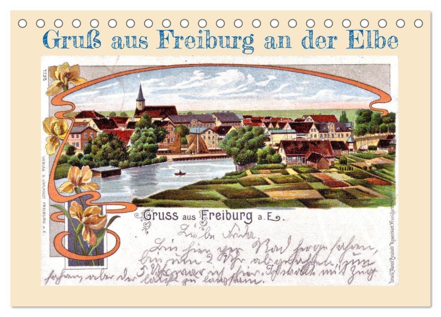 Gruß aus Freiburg an der Elbe (Tischkalender 2026 DIN A5 quer), CALVENDO Monatskalender - Henning von Löwis of Menar