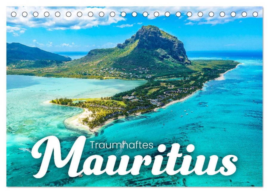 Traumhaftes Mauritius (Tischkalender 2026 DIN A5 quer), CALVENDO Monatskalender - Happy Monkey