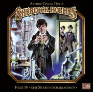 Cover-Bild zum Titel 'Sherlock Holmes - Folge 28: Eine Studie in Scharlachrot' von 'Sir Arthur Conan Doyle'