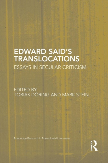 Edward Said's Translocations - 
