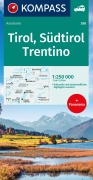 Cover-Bild zum Titel 'KOMPASS Autokarte Tirol, Südtirol, Trentino/Tirolo, Alto Adige, Trentino 1:250.000' von ''