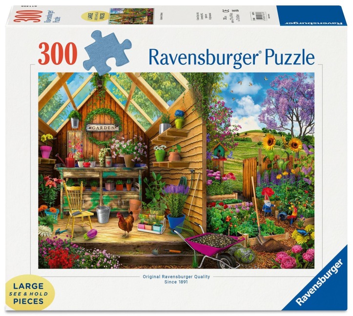 Erwachsenenpuzzle 300 Teile Large Pieces - Die Oase des Gärtners - 