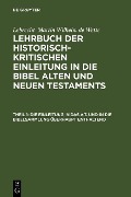 Cover-Bild zum Titel 'Die Einleitung in das A.T. und in die Bibelsammlung überhaupt enthaltend' von ''