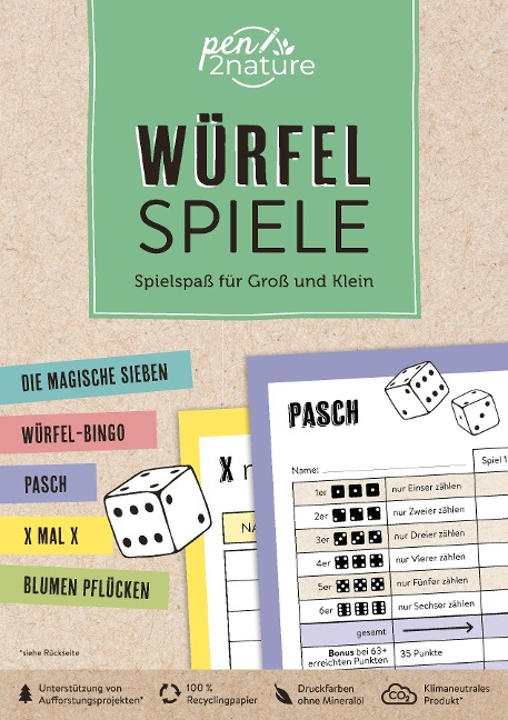 Würfelspiele | Spielspaß für Groß und Klein - Pen2nature