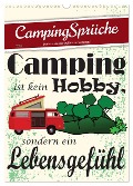 CampingSprüche (Wandkalender 2025 DIN A3 hoch), CALVENDO Monatskalender - Sabine Löwer