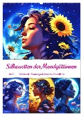 Silhouetten der Mondgöttinnen (Wandkalender 2025 DIN A2 hoch), CALVENDO Monatskalender - Katharina Stachanczyk