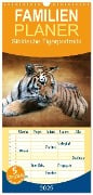 Familienplaner 2025 - Sibirische Tigerportraits mit 5 Spalten (Wandkalender, 21 x 45 cm) CALVENDO - Heike Hultsch