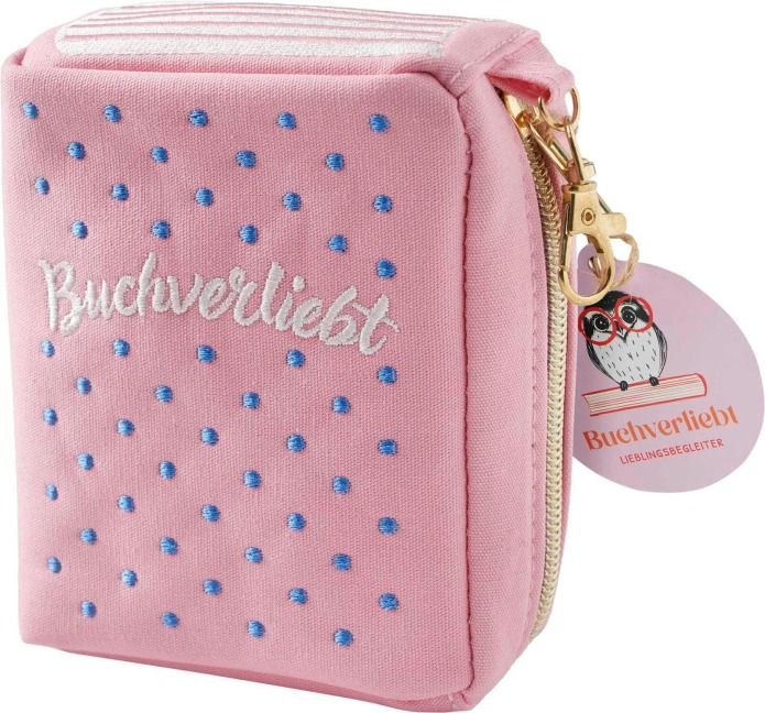 Buchverliebt Besticktes Täschchen, Buchverliebt - 