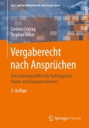 Cover-Bild zum Titel 'Vergaberecht nach Ansprüchen' von 'Stephan Götze, Corinna Contag'