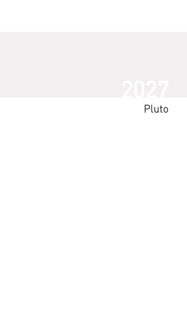 Taschenkalender Pluto geheftet Einlage 2027 - 