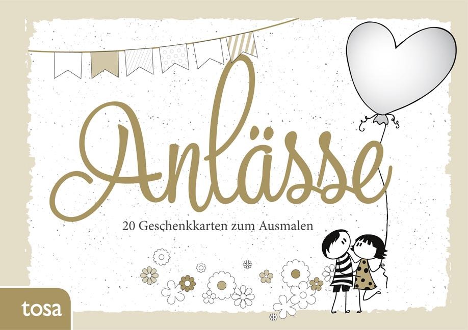 Geschenkkarten zum Ausmalen - Anlässe - 