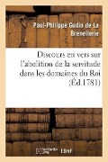 Cover-Bild zum Titel 'Discours En Vers Sur l'Abolition de la Servitude Dans Les Domaines Du Roi' von 'Paul-Philippe Gudin De La Brenellerie'