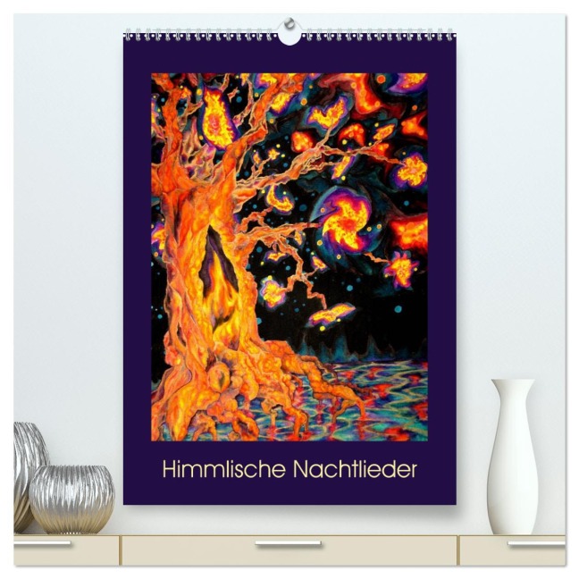 Himmlische Nachtlieder (hochwertiger Premium Wandkalender 2025 DIN A2 hoch), Kunstdruck in Hochglanz - Ulrike Brück