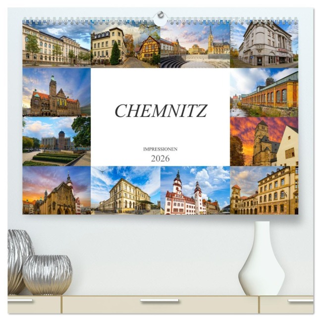 Chemnitz Impressionen (hochwertiger Premium Wandkalender 2026 DIN A2 quer), Kunstdruck in Hochglanz - Dirk Meutzner