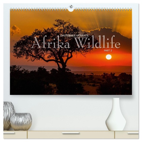 Emotionale Momente: Afrika Wildlife Part 2 / CH-Version (hochwertiger Premium Wandkalender 2025 DIN A2 quer), Kunstdruck in Hochglanz - Ingo Gerlach GDT