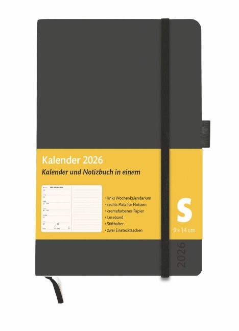 Kombitimer schwarz klein 2026 - 